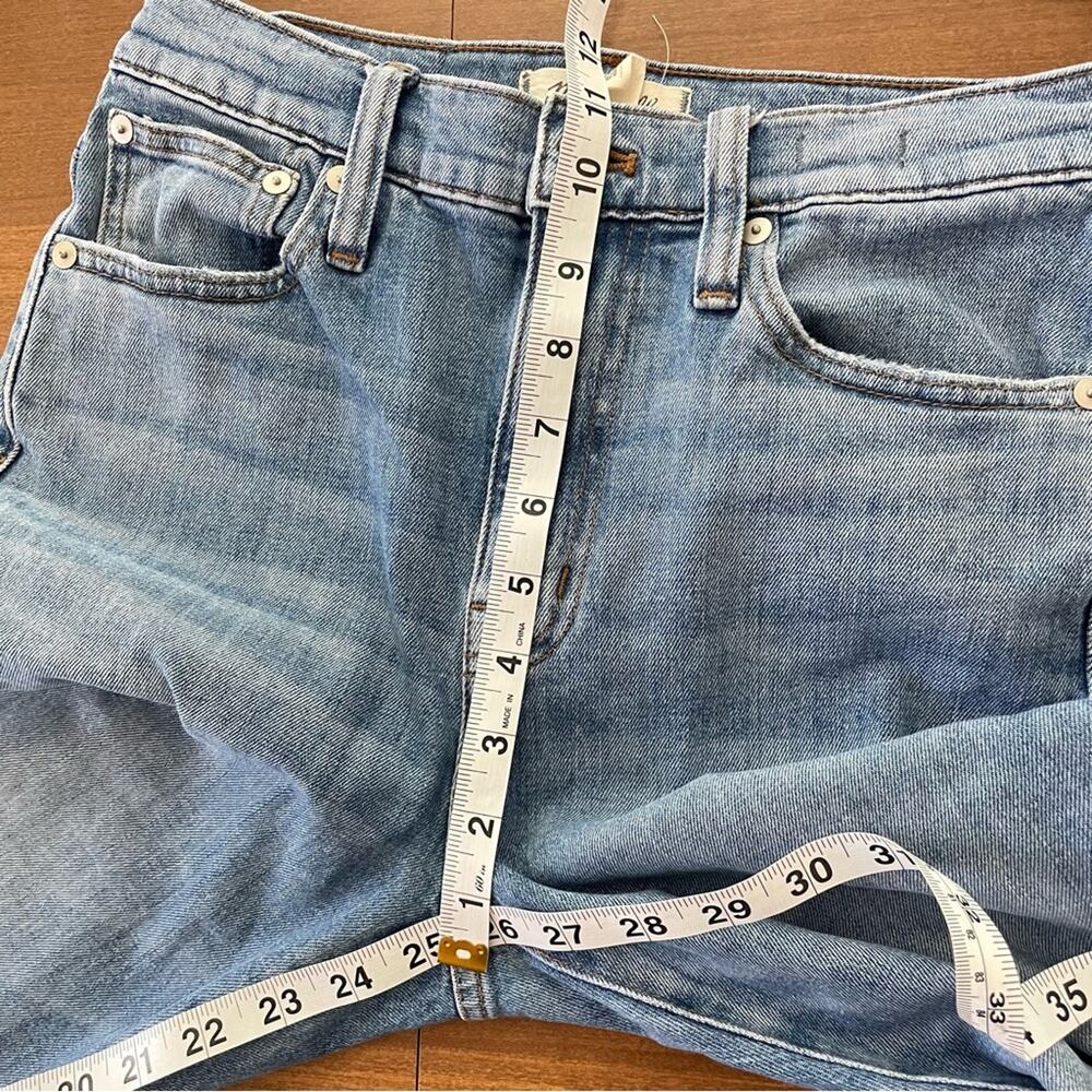 Madewell | Women’s The High-Rise Slim Crop Boyjean Elkhart Wash Distressed Light - Picture 11 of 11